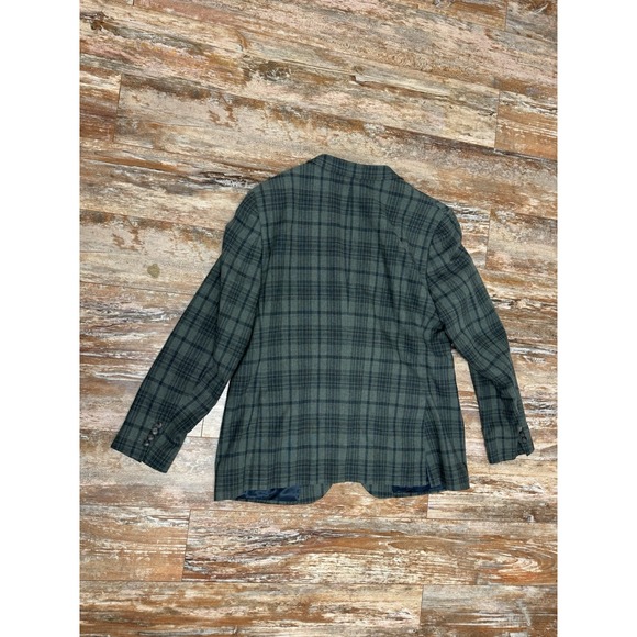 Boglioli Wool & Cashmere Sport Coat Size 48 (EU Size 58) Green Plaid Italy - Picture 2 of 11